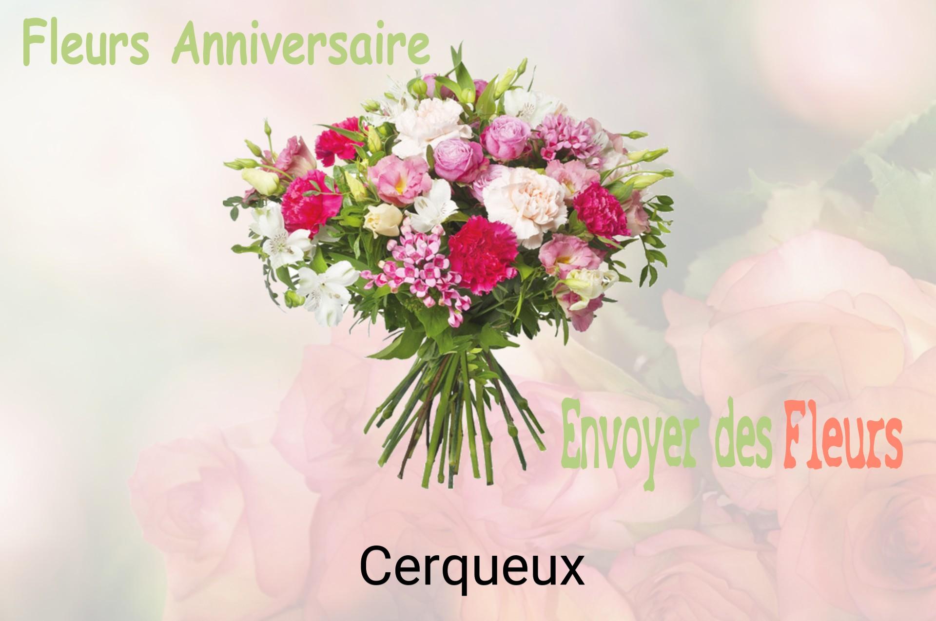 Bouquet de fleurs d’anniversaire livré à Cerqueux